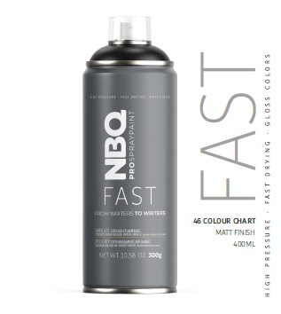 PINTURA SPRAY MATE NBQ FAST 46 COLORES ALTA PRESION